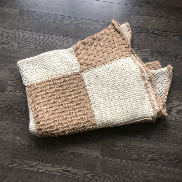 Other - Handmade Crotchet Checkered Blanket